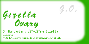 gizella ovary business card